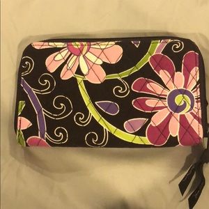 Vera Bradley Purple Punch Zip Around Wallet